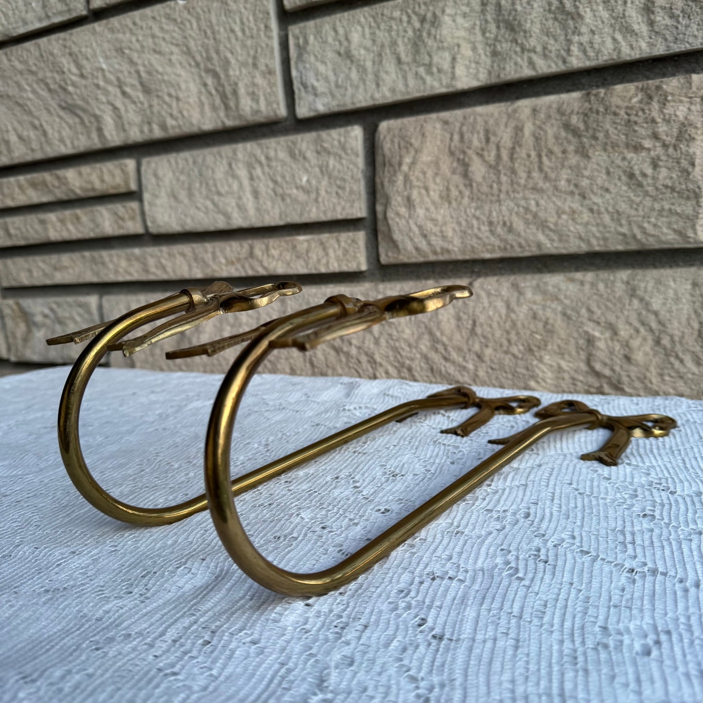Brass Bow Wall Hooks