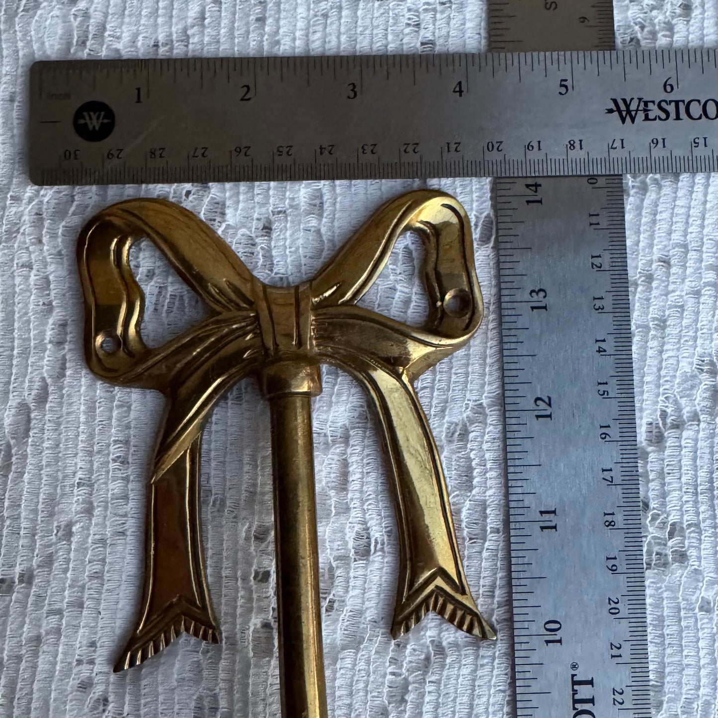 Brass Bow Wall Hooks
