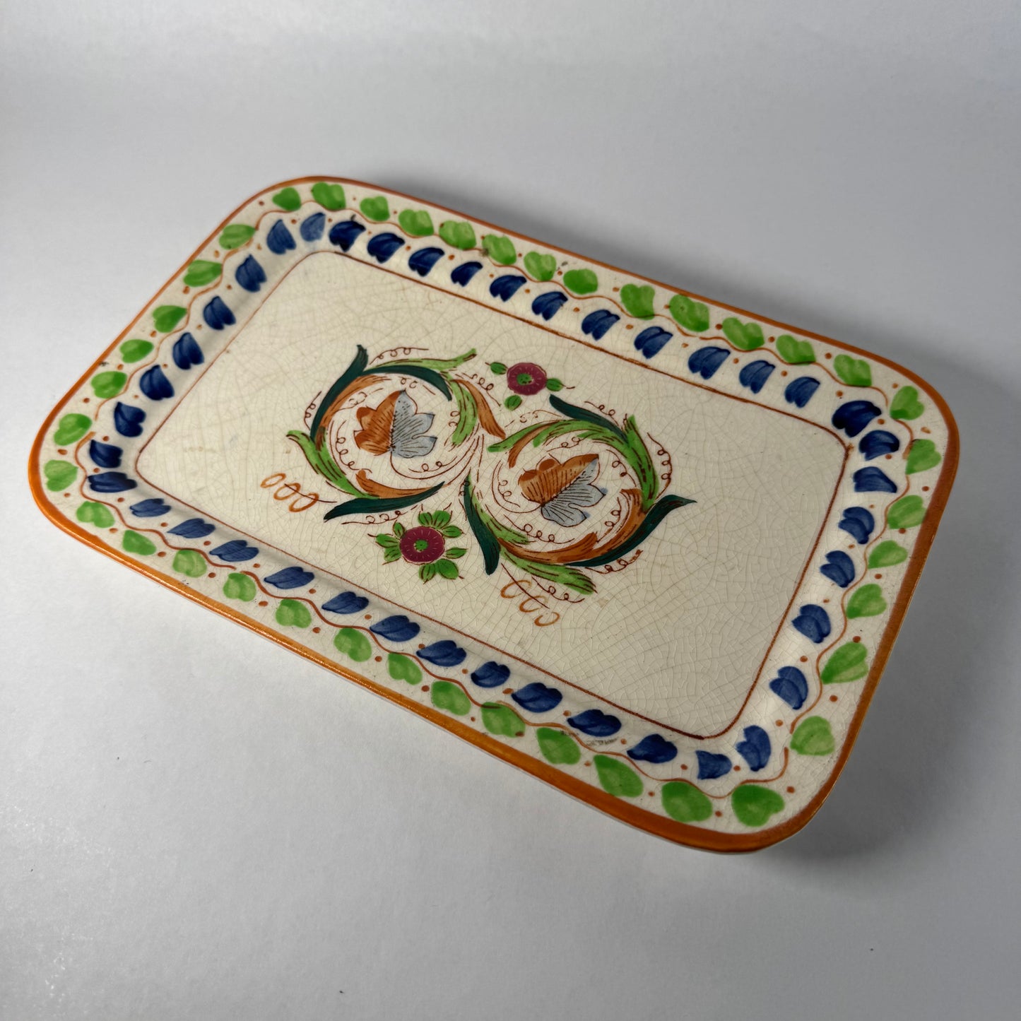 Handpainted Ceramic Serving Tray