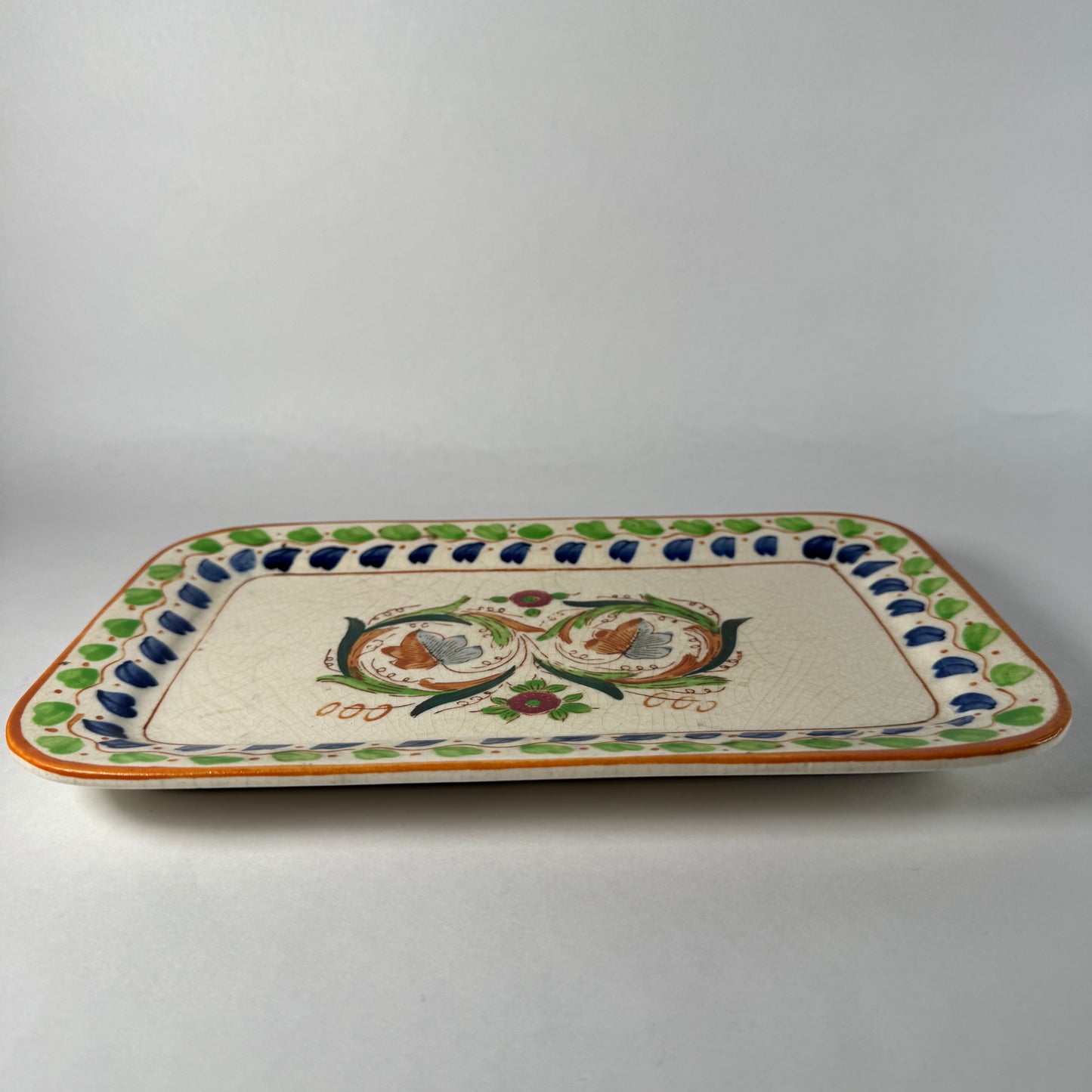 Handpainted Ceramic Serving Tray