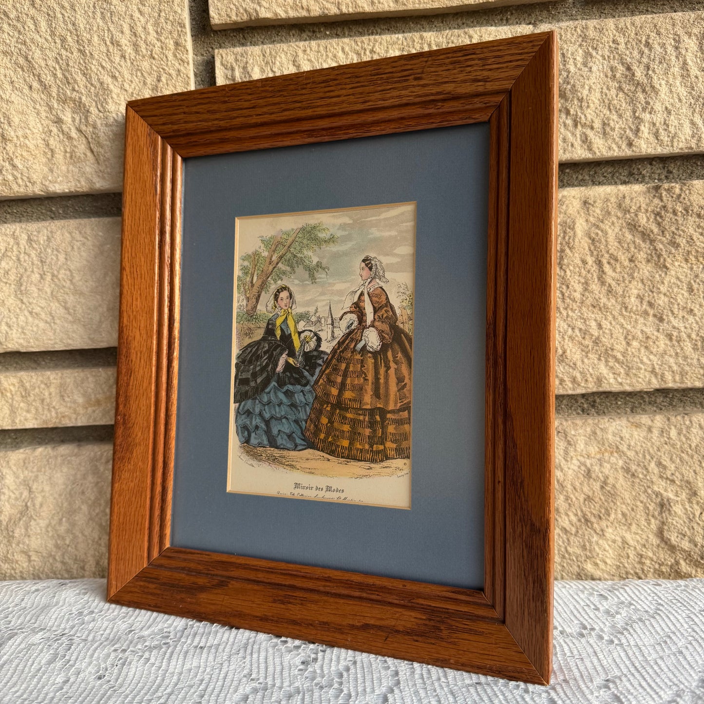 Framed “Miroir Des Mode” French Magazine Print Art