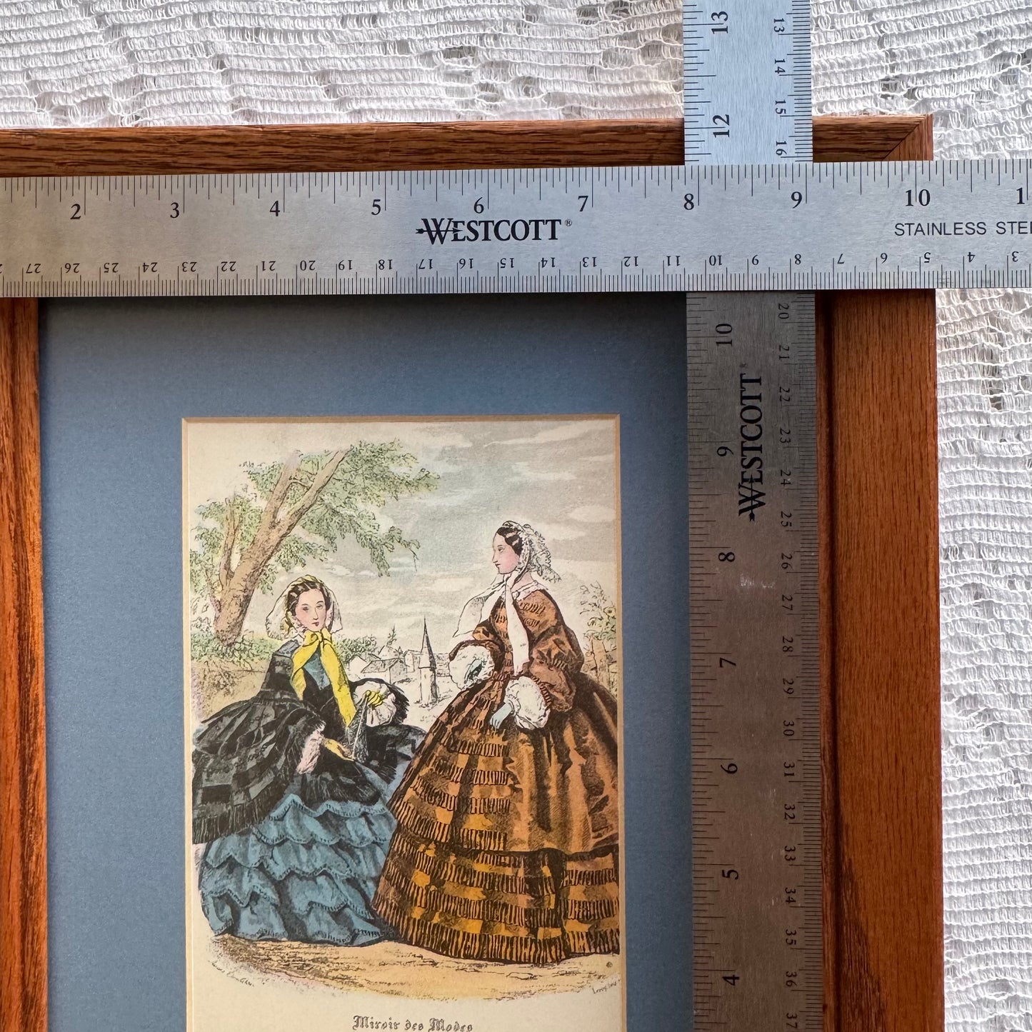 Framed “Miroir Des Mode” French Magazine Print Art
