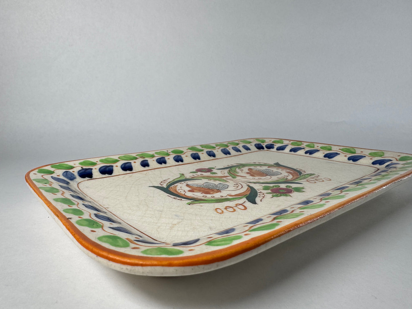 Handpainted Ceramic Serving Tray