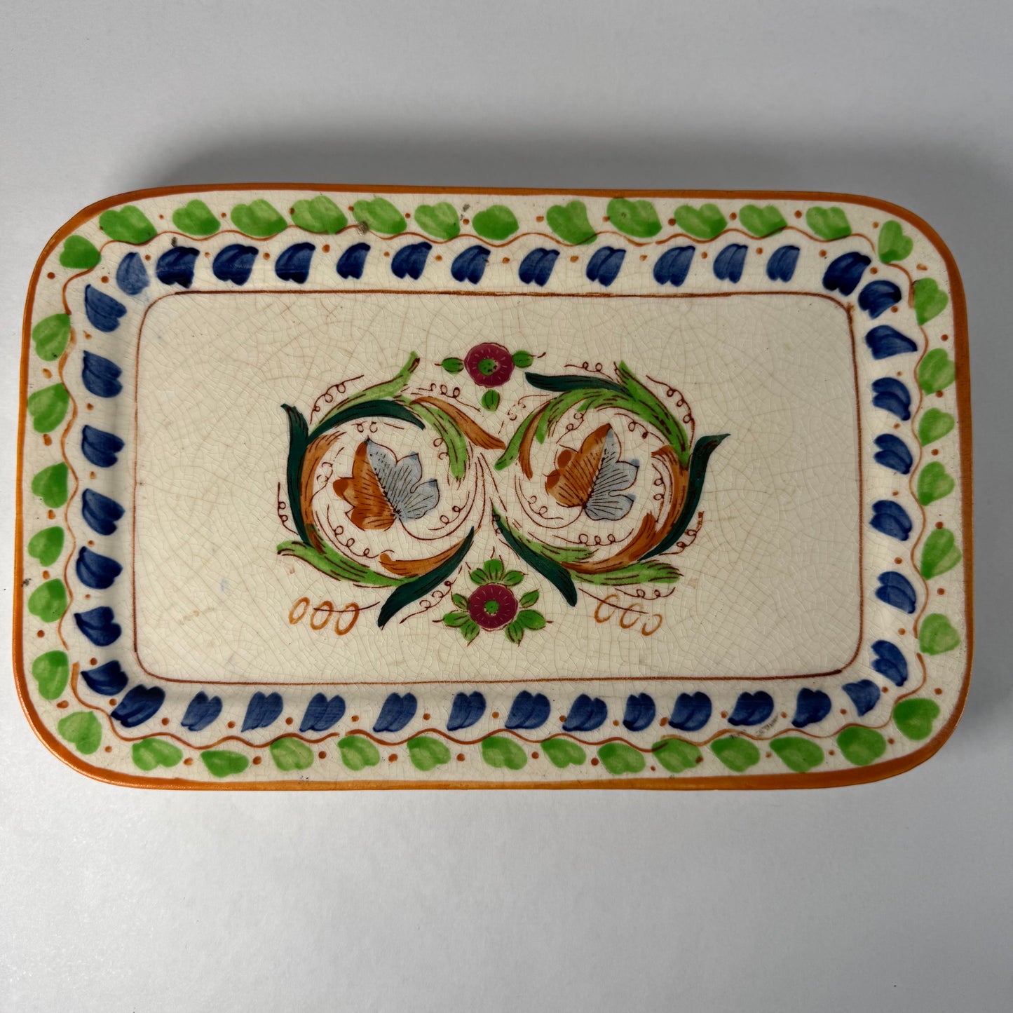 Handpainted Ceramic Serving Tray