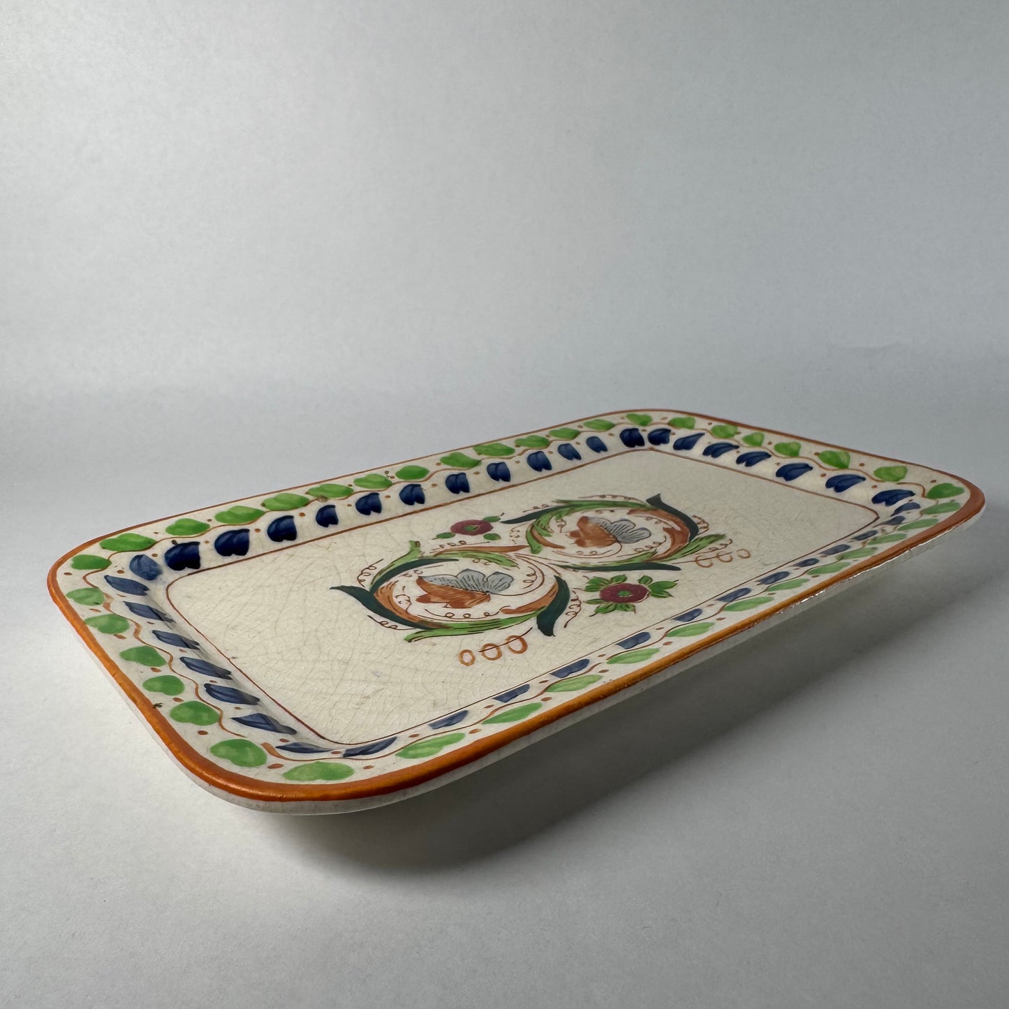 Handpainted Ceramic Serving Tray