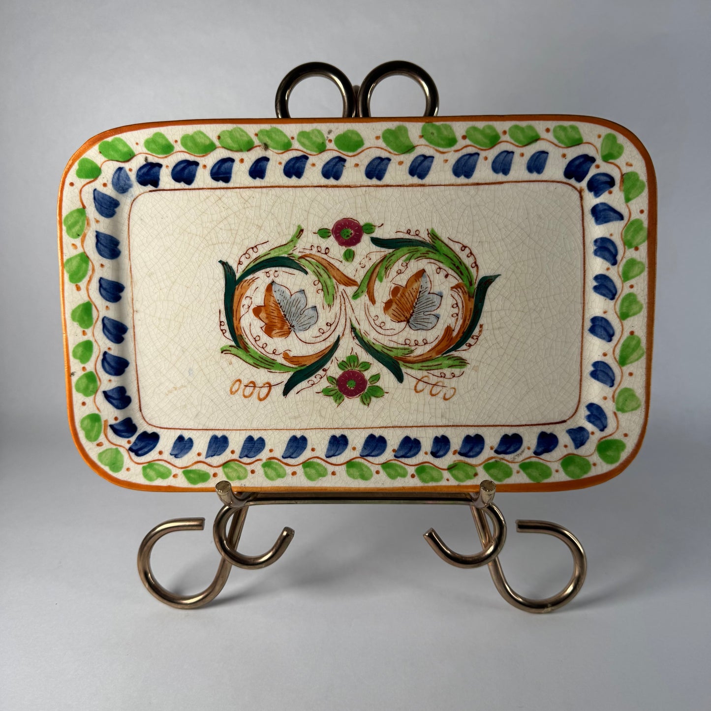 Handpainted Ceramic Serving Tray