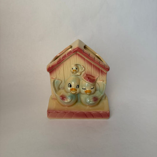Birdhouse Wall Pocket Planter